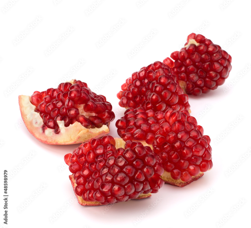Ripe pomegranate piece Ripe pomegranate piece