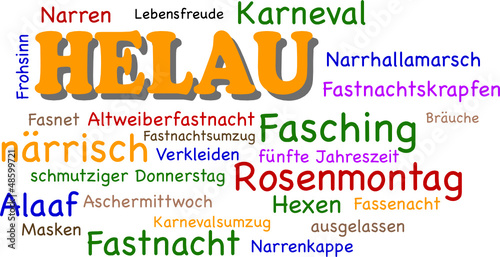 Fasching tag cloud