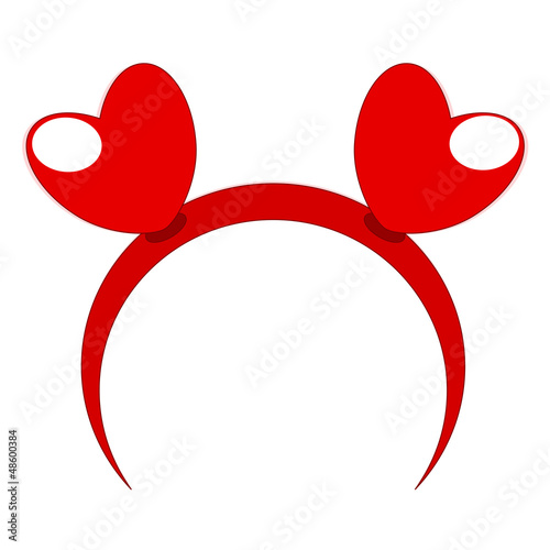 Red headband heart