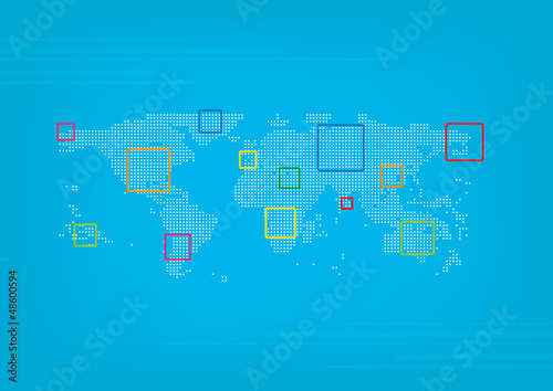 map of de world