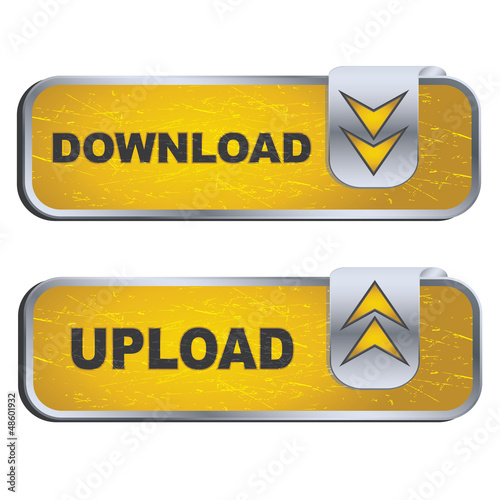Vector Download - Upload button set