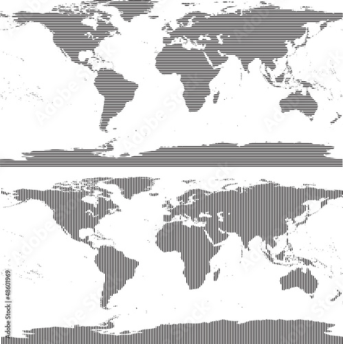 abstrakten Weltkarte
