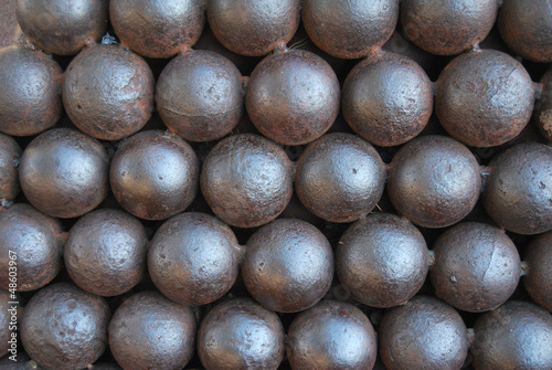 sfondo di palle di cannone photo