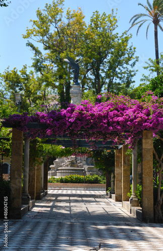 Alameda Apodaca, a park in Cadiz, Spain