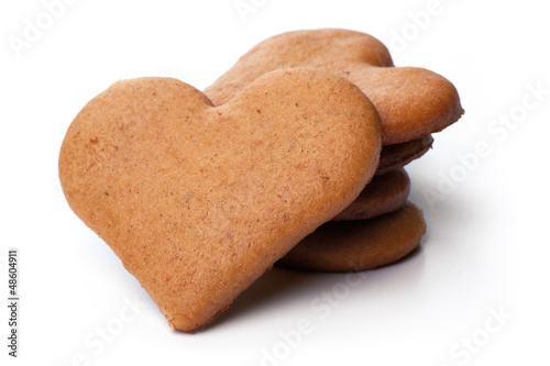 heart-shaped gingerbread