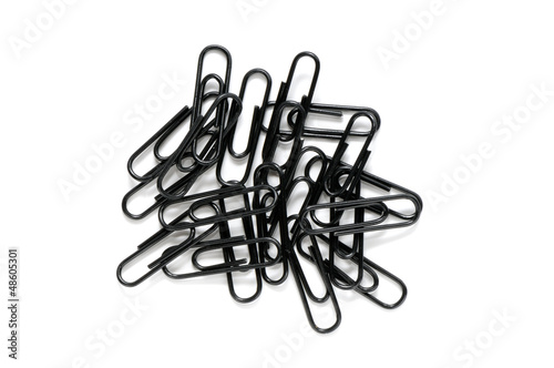 paperclips isolated on white