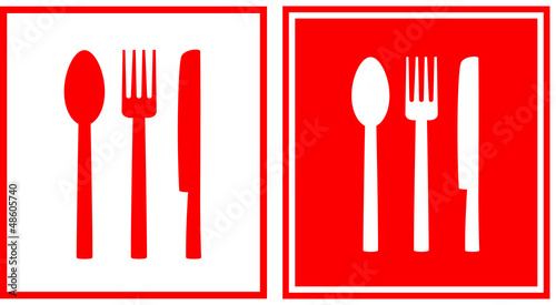 set of restaurant icon with house and utensil