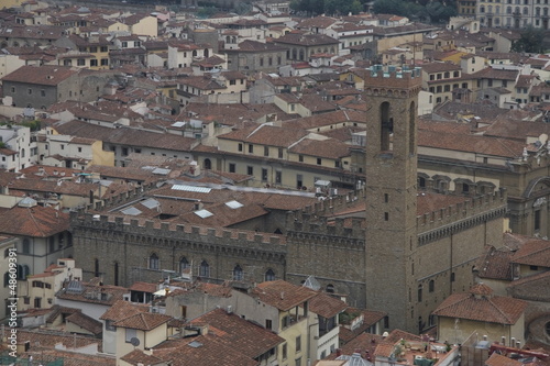 Cityscape of Florence with the palazzo vecchio