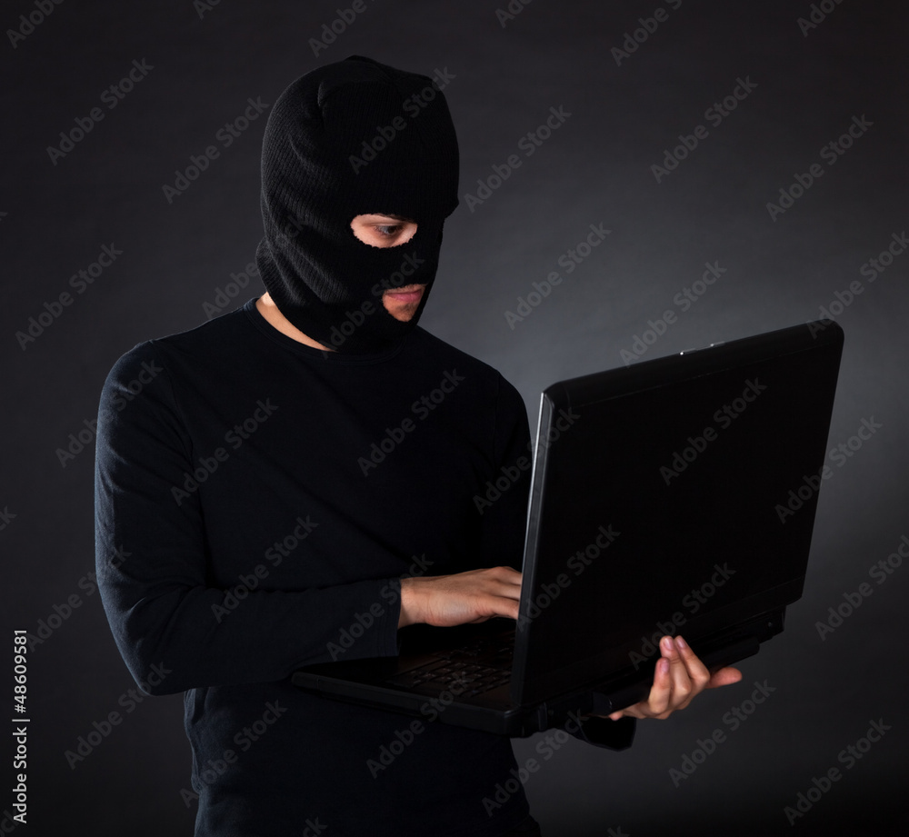 Burglar on Computer Burglar on Computer