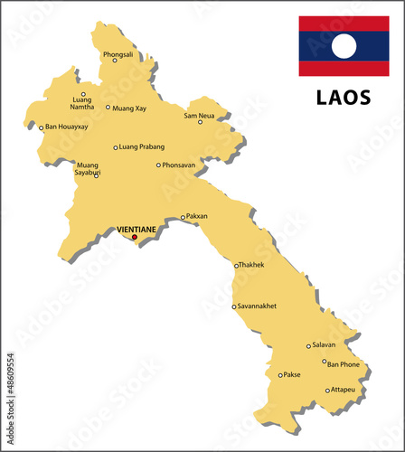 Laos map