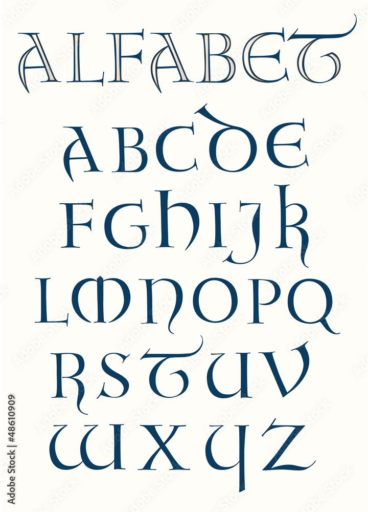 Lombardic Capital Alphabet Lombardic Capital Alphabet