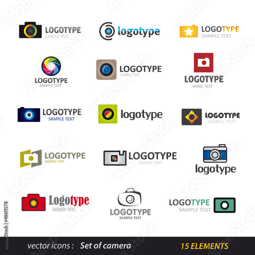 Camera logo set - photography