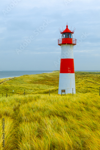 Leuchtturm auf D  nen am Meer