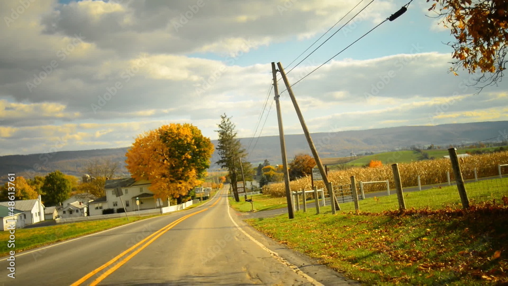Time lapse of a drive through a hilly twisty road