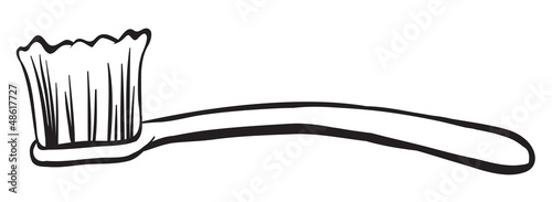 A bathroom brush