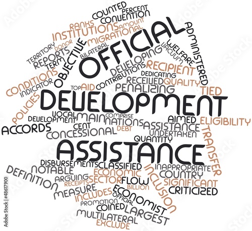 Word cloud for Official development assistance photo
