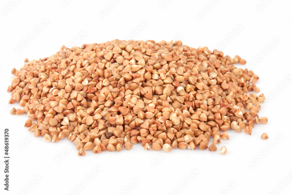 Buckwheat on white Buckwheat on white