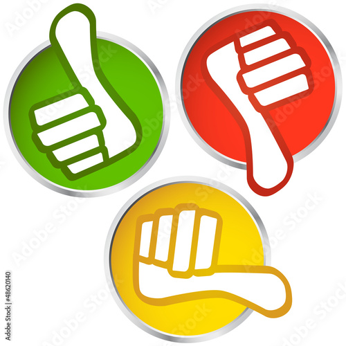 Top oder Flop Buttons