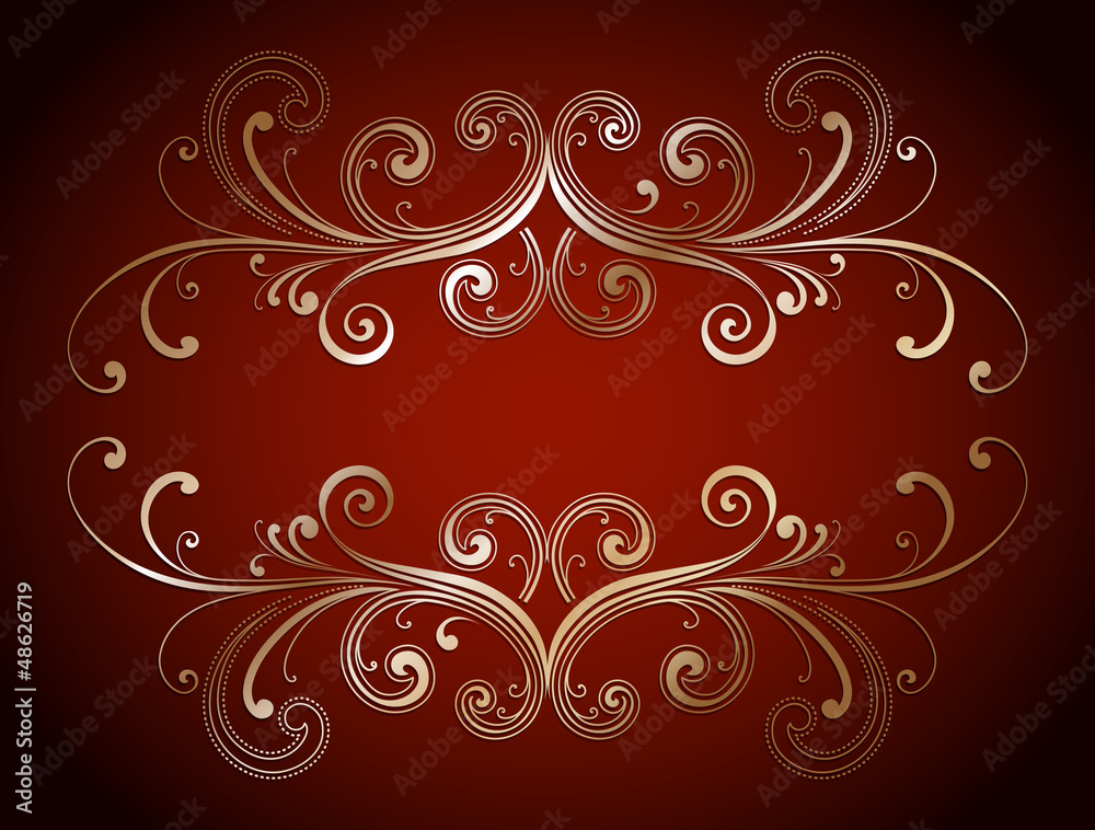 Decorative floral frame