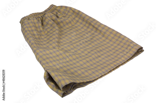 Close-up of a folded shorts