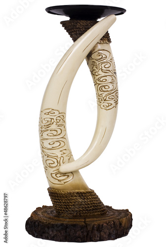 Close-up of showpiece made from ivory