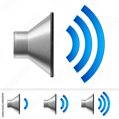 Set of speaker icons