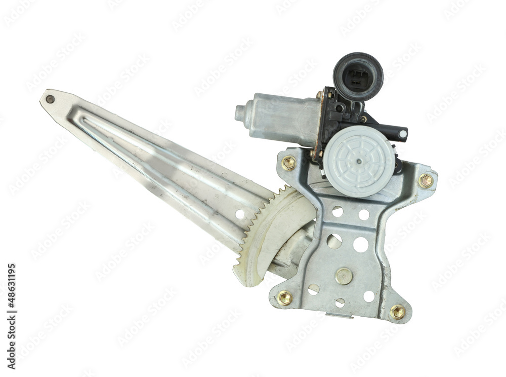 Power window motor with mechanic lever Power window motor with mechanic lever