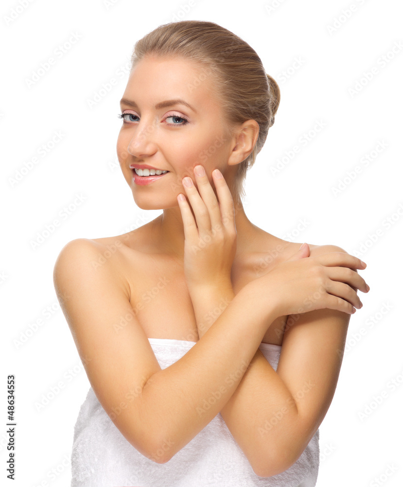 Young healthy girl isolated Young healthy girl isolated