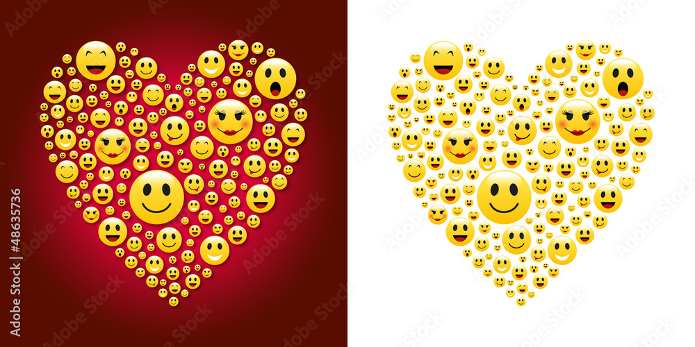 Cœur smileys-1 Cœur smileys-1