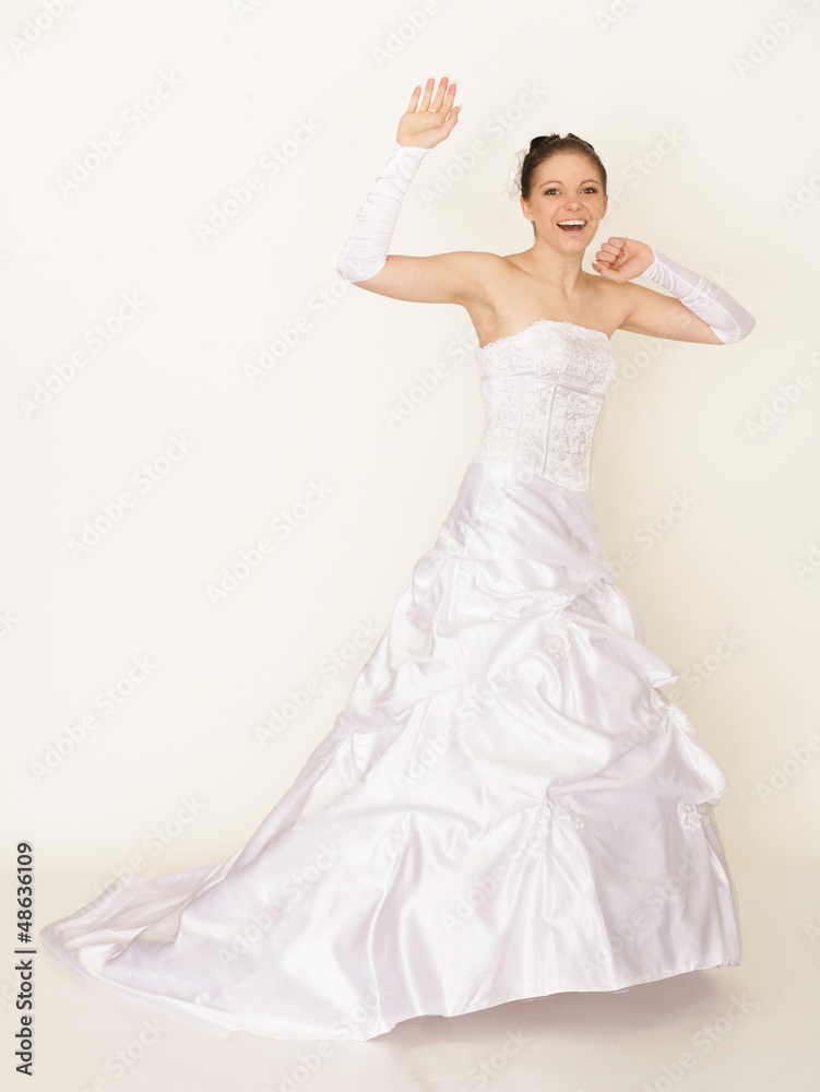 Fototapeta premium jubelnde Braut