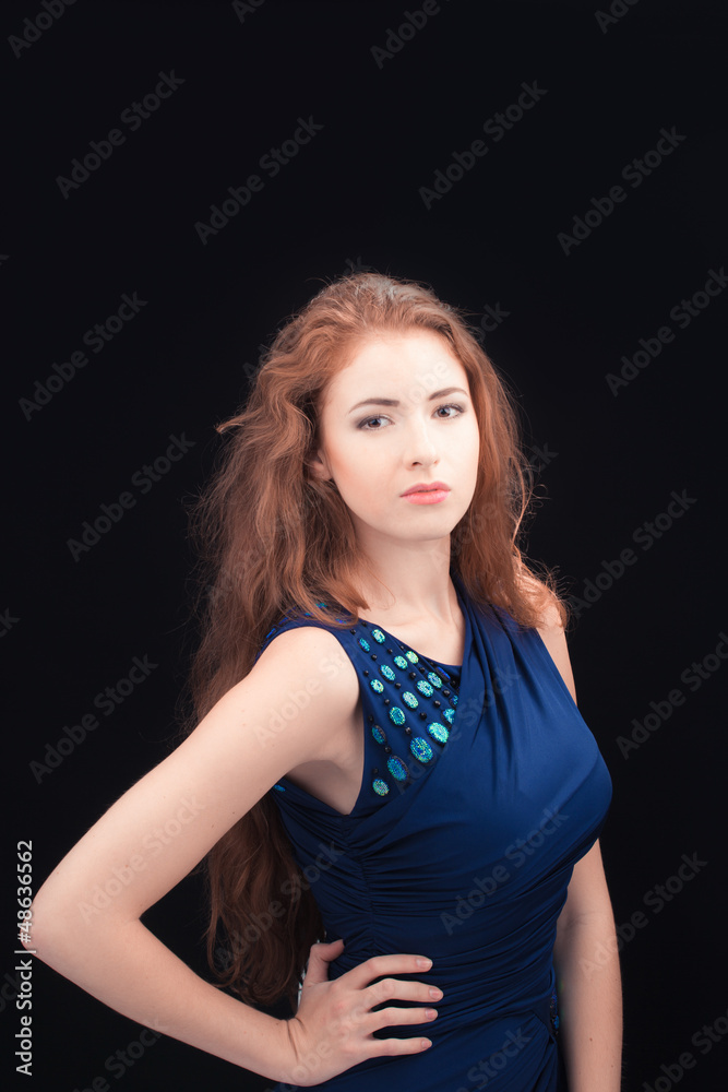 model with red hair model with red hair