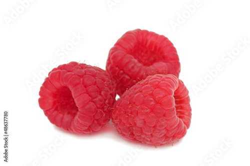 Ripe raspberry (isolated)