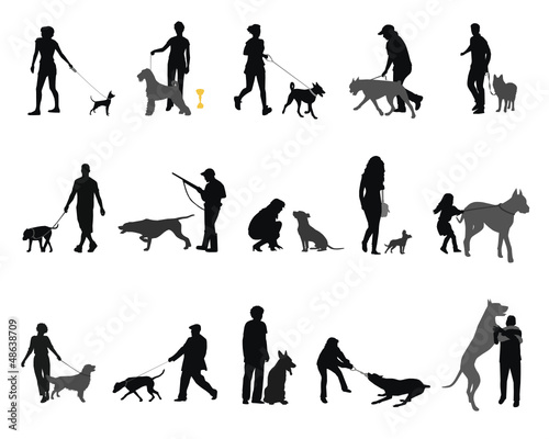 with dog