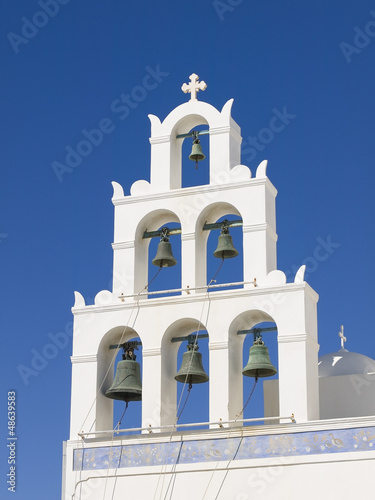 Bells in a church of Santorini