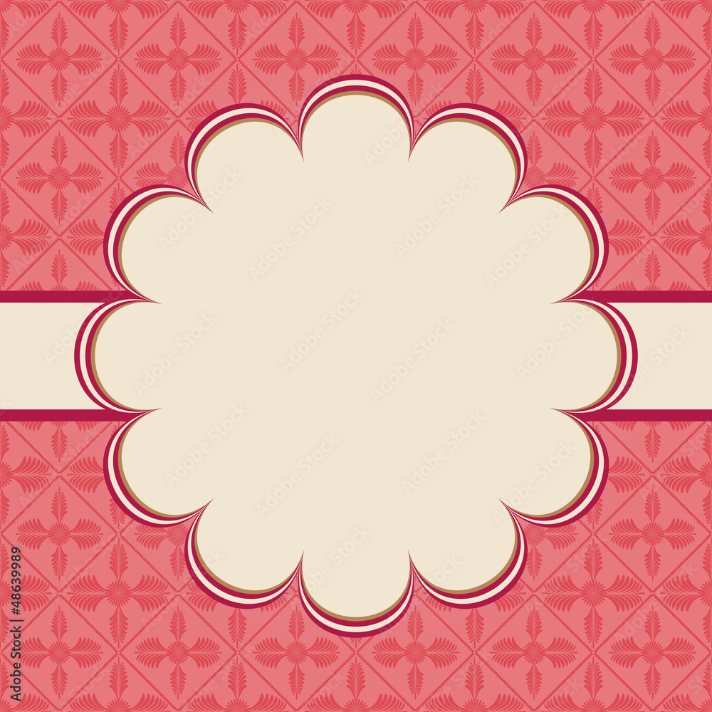 Retro vector frame