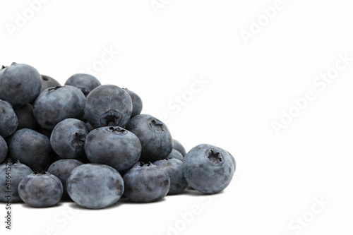 Pile of ripe blueberry (isolated)