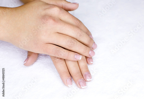 Female french manicure