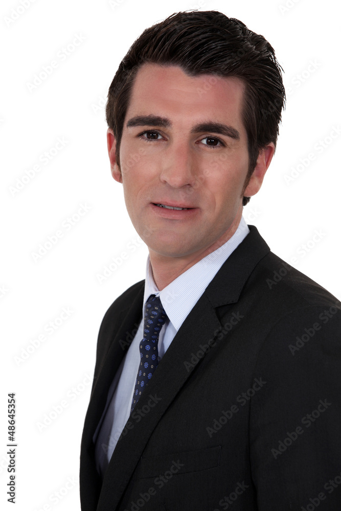 A portrait of a businessman. A portrait of a businessman.