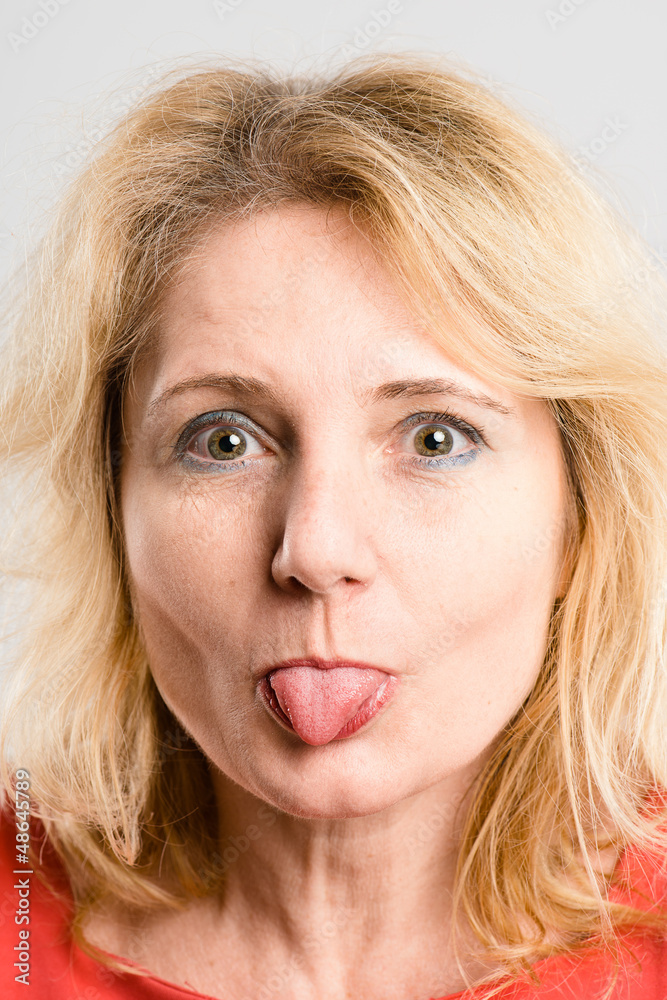 funny woman portrait real people high definition grey background funny woman portrait real people high definition grey background