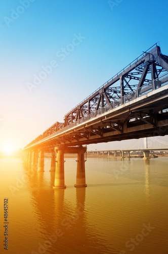 Fototapeta Naklejka Na Ścianę i Meble -  Gan River Bridge
