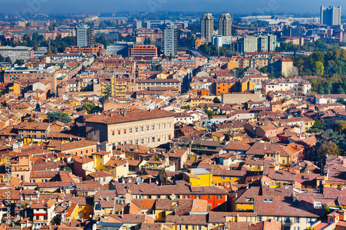 Fototapeta Naklejka Na Ścianę i Meble -  panoramic view from Asinelli Tower, Bologna