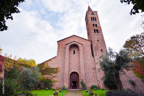 view of antique basilica San Giovanni Evangelista in Ravenna