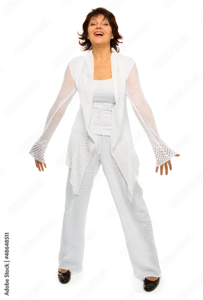 Happy adult woman Happy adult woman