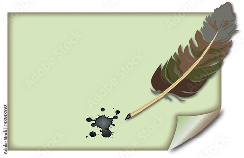 Feather pen