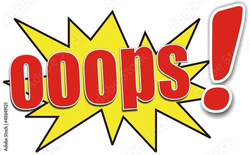 étiquette ooops