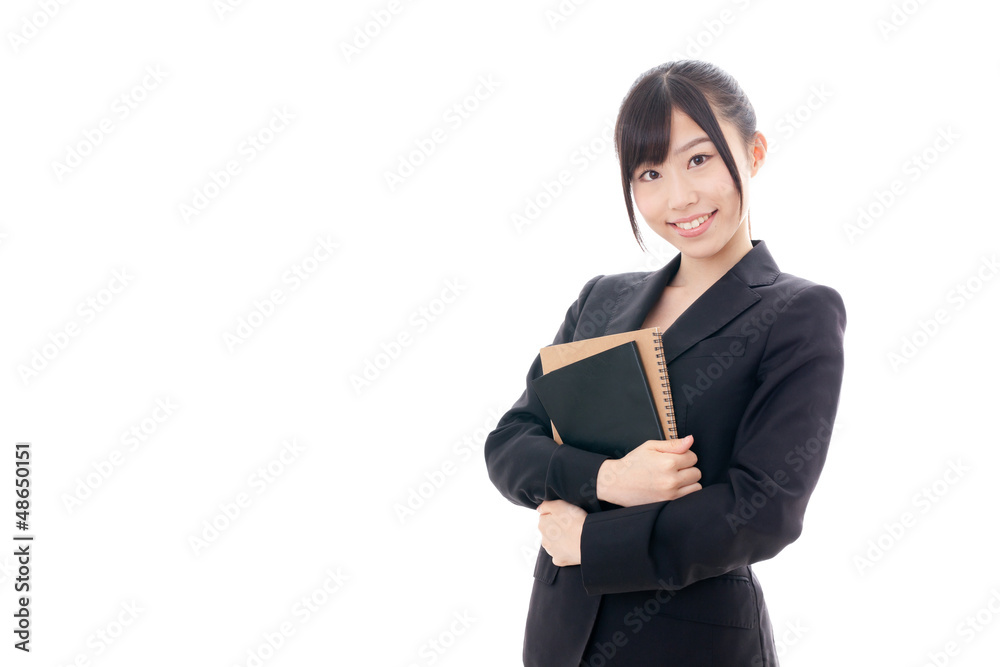 asian businesswoman on white background asian businesswoman on white background