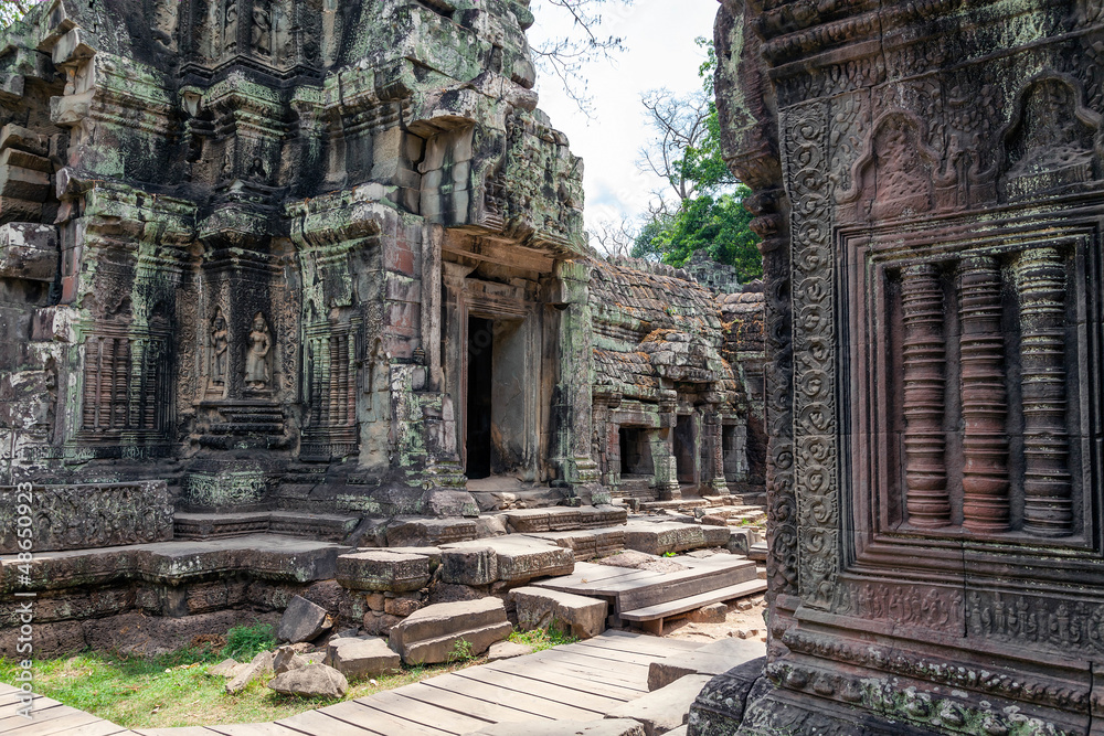 The ruins of Ta Prohm Temple in Cambodia