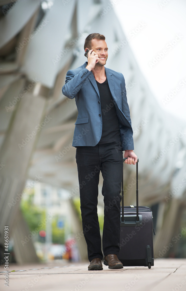 Fototapeta premium Young Businessman in the City
