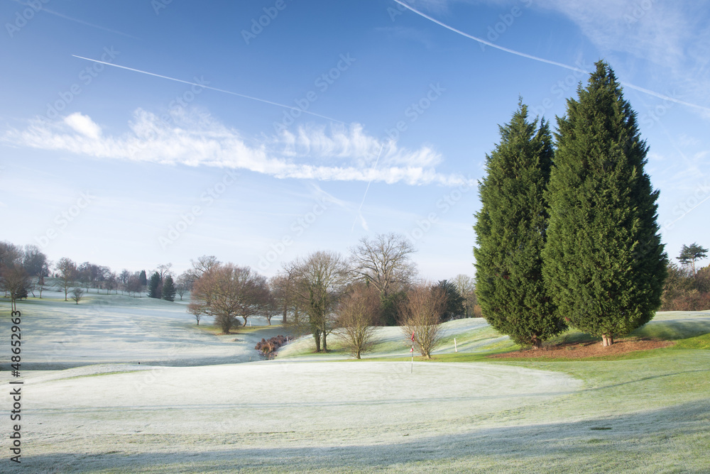 Obraz premium Winter Golf Course