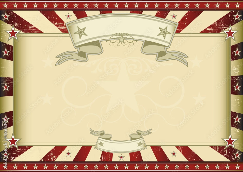 Textured red retro certificate